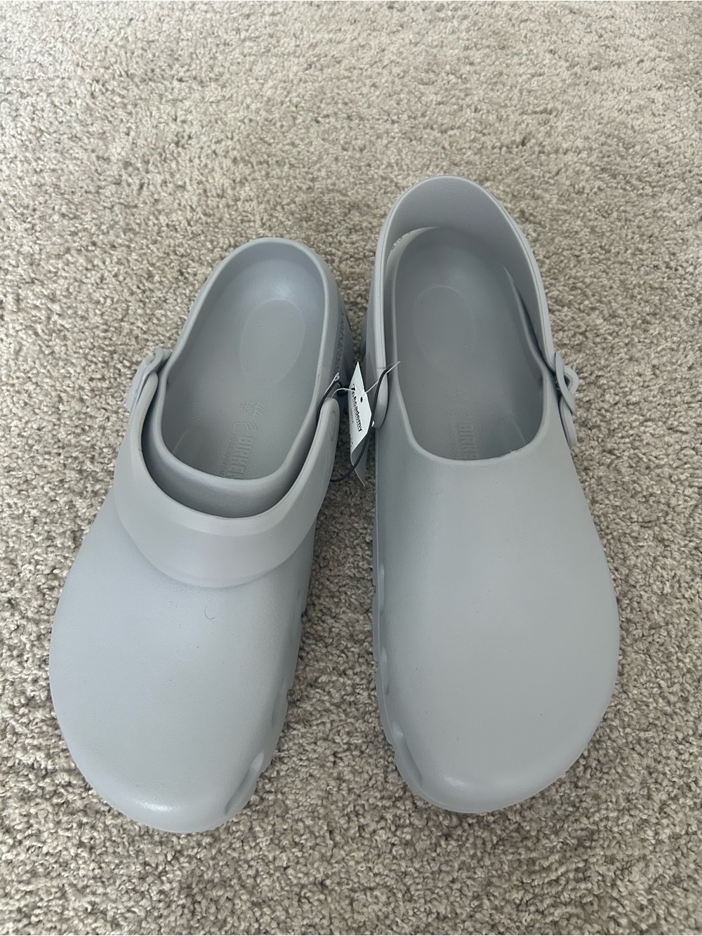 Birkenstock Gray Clog Sandals Adjustable Buckle Strap EU 44 US 11
